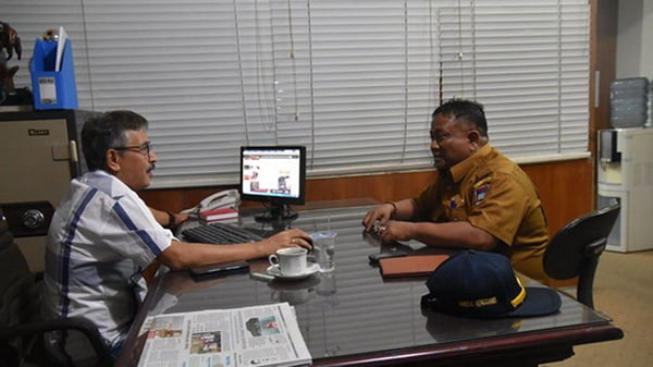 Silaturahim Dengan Jajaran Harian Singgalang, Kabag Rengganis Beberkan Prestasi Wali Kota.