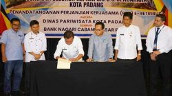 Disparbud Kota Padang Dan Bank Nagari Tandatangani Pks E – Retribusi.