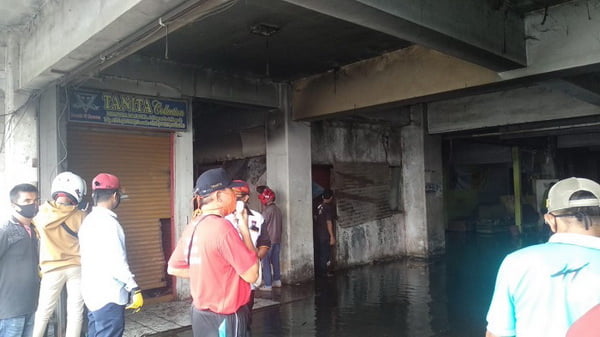 Koppas Plaza Pasar Raya Padang Terbakar. (Ist)