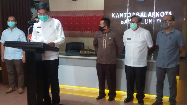 Walikota Sawahlunto Gelar Jumpa Pers Terkait Covid19