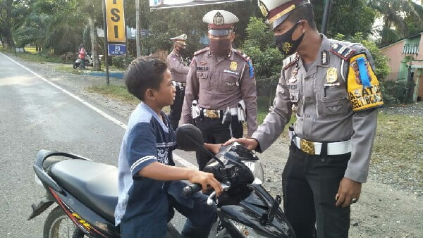 Anak dibawah umur terjaring pada Operasi Patuh Singgalang Satlantas 2020