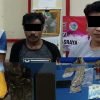 Tiga Pengedar Narkoba beserta barang bukti yang diamankan jajaran Polres Dharmasraya