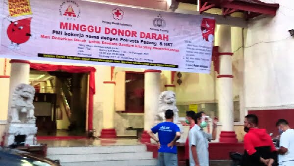 Hbt Kota Padang Bekerjasama Dengan Polresta Padang Gelar Kegiatan Donor Darah