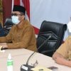 Walikota Padang Hendri Septa dalam kegiatan audiensi dengan jajaran Dinas Pariwisata Kota Padang bersama unsur pelestari cagar budaya, seniman, akademisi dan sejarawan