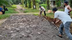 Proses pengerjaan jalan Rimbo Jandung