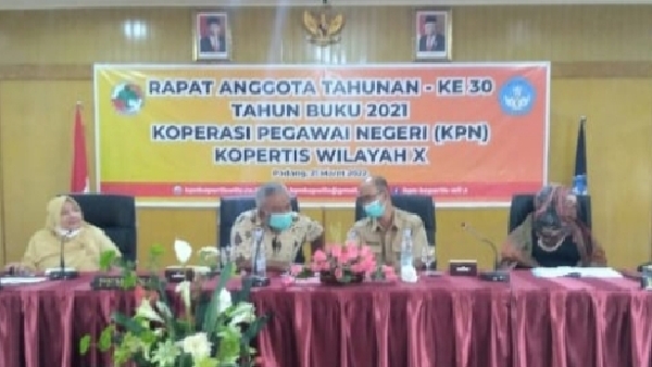 Rapat Anggota Tahunan (Rat) Ke-30 Tahun Buku 2021 Koperasi Pegawai Negeri (Kpn) Kopertis Wilayah X