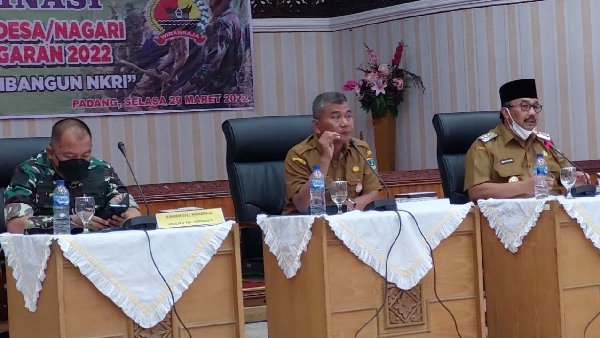 Danrem 032/Wbr Diwakili Oleh Kasiops Kasrem Kolonel Inf Bobbie Triyantho Menjelaskan Bahwa Program Tmmd Ke-113 Tahun 2022