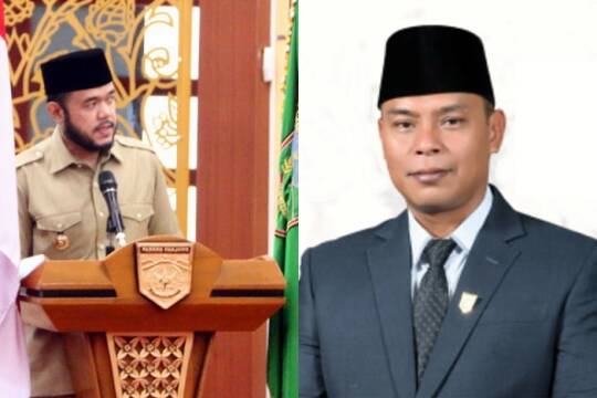 Walikota Fadly Amran (Kiri) &Amp; Ketua Dprd Mardiansyah (Kanan)