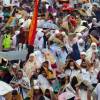 Jamaah Shalat Ied Kocar Kacir Saat Hujan Turun Di Bancah Laweh