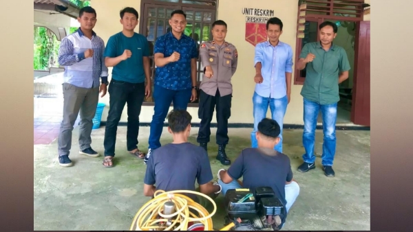 Dua Pelaku Maling Dan Penadah Diamankan Polisi