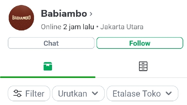 Babiambo terlihat masih aktif di Twitter