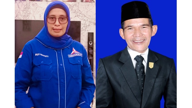 Puji Astuti Dan Nasrul Efendi Anggota Dprd Kota Padang Panjang Dari Partai Demokrat