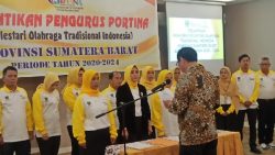 Pelantikan Portina Sumatera Barat Periode 2020-2024