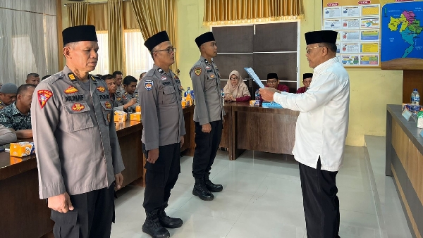 Badan Amil Zakat Nasional (Baznas) Kabupaten Dharmasraya Dan Polres Dharmasraya Kukuhkan Unit Pengambilan Zakat (Upz) Di Lingkungan Polres Dharmasraya, Periode 2022-2027.