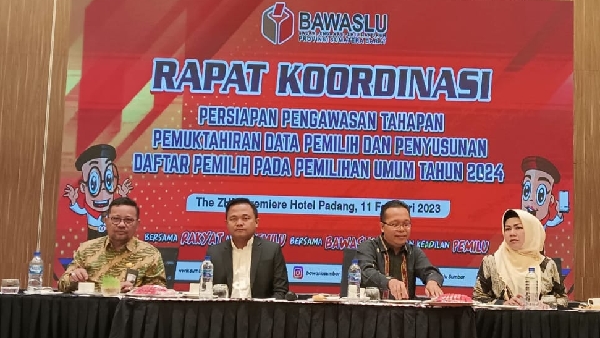 Rapat Koordinasi Persiapan Pengawasan Tahapan Pemutakhiran Data Pemilih Dan Penyusunan Daftar Pemilih Pada Pemilihan Umum (Pemilu) 2024