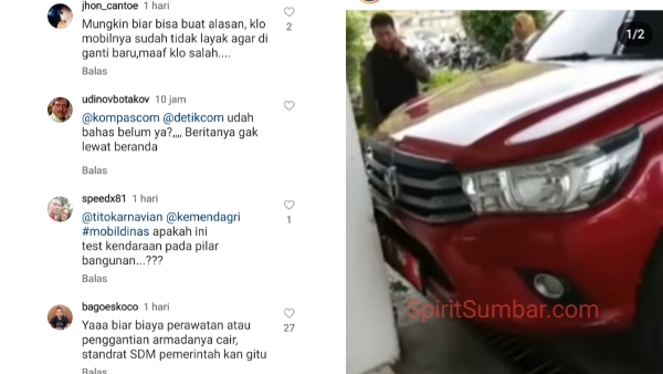 Pengrusakan Mobil Dinas Di Padang Panjang