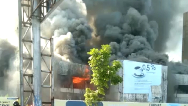 Bekas Kantor Pajak Terbakar