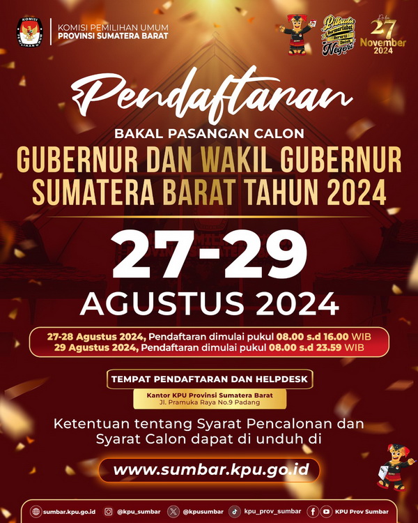 Iklan Kpu Sb Pendaftaran Paslon Gubernur