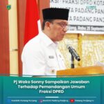 Pj Wako Sonny berikan jawaban atas pandangan umum fraksi DPRD terkait perubahan RAPBD Perubahan 2024