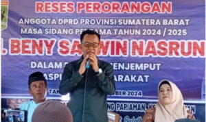 Anggota Dprd Sumbar Beny Aaswin Nasrun Saat Melakukan Reses