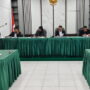 Sidang sengketa informasi publik tahap pembuktian dengan pemohon media Penaharian dengan termohon Baznas Sumatera Barat di ruang sidang Komisi Informasi Publik Sumbar, Kamis (19/9/2024)