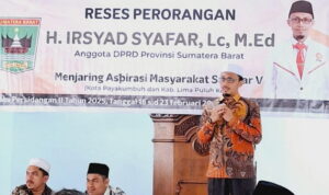 Anggota DPRD Sumbar Irsyad Syafar reses di Pangkalan